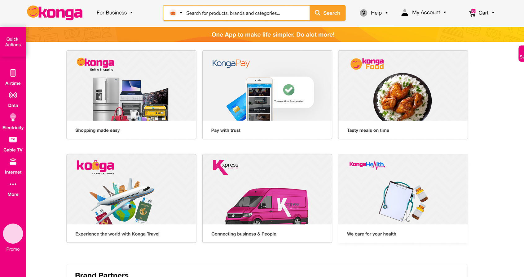 The Konga Super App: six verticals in one experience
